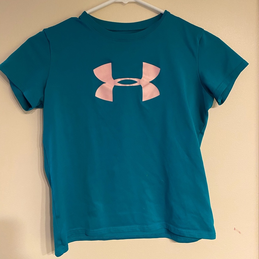 Teal under armor top